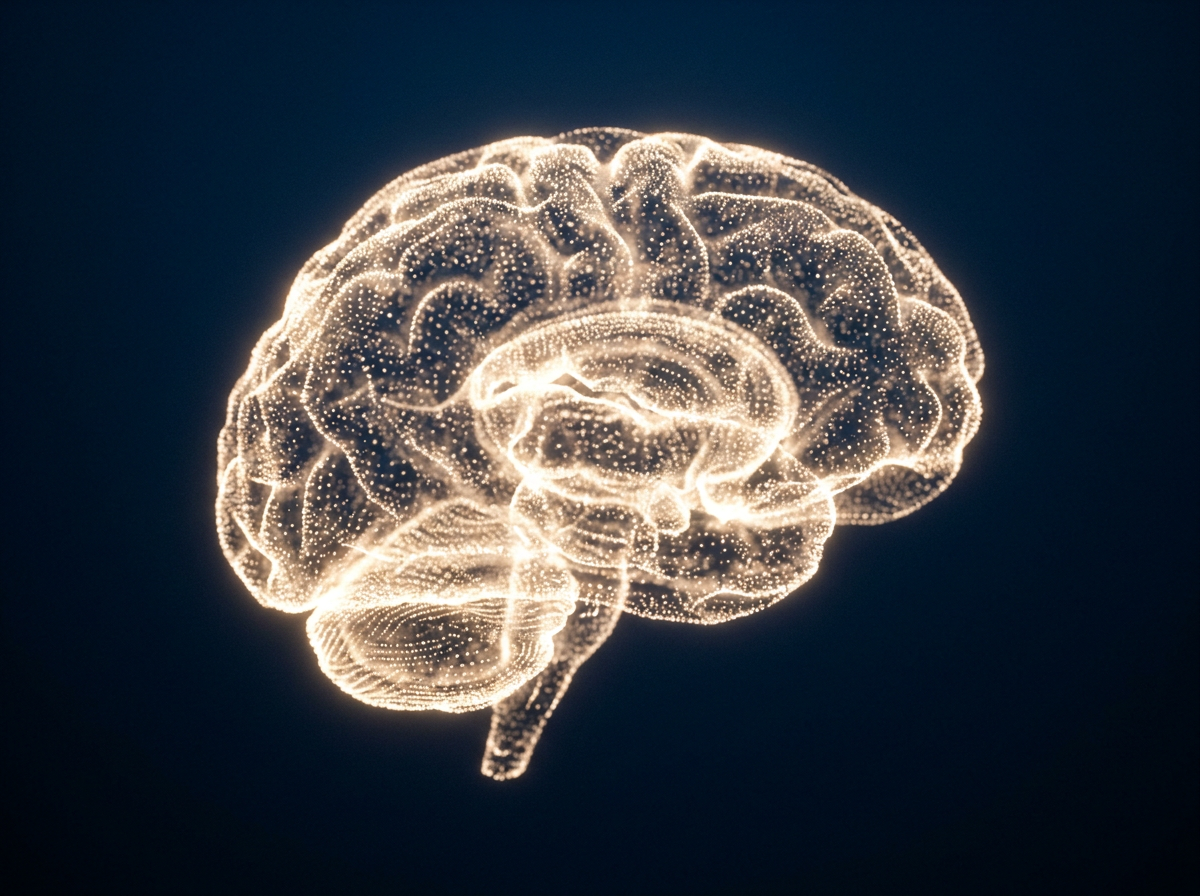 Cerebro IA abstracto — automatización y agentes IA
